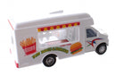 Truck hot dog pull back 12 cm jongens wit