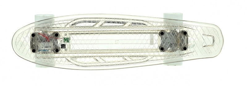 verlicht skateboard incl. accu 55 cm transparant