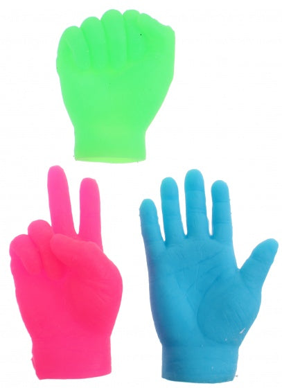vingerpoppen kleine handen roze 6.5 cm