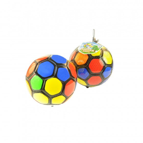 voetbal multicolor 15 cm