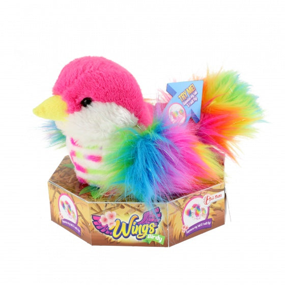 vogelknuffel met beweegbare vleugels 18 cm