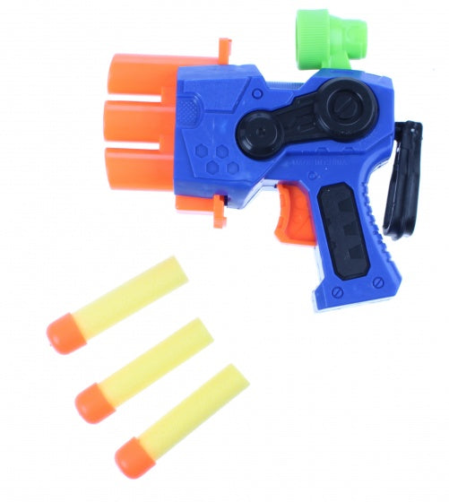 X-Sight foam blaster met darts 14 cm blauw