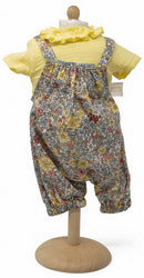 babypop jumpsuit meisjes 42/46 cm polyester geel