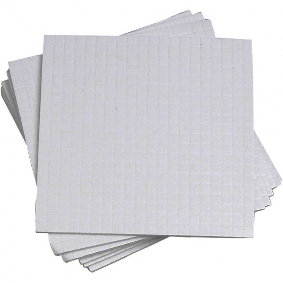 3D foam pads 5 x 5 x 1 mm wit 10 vellen