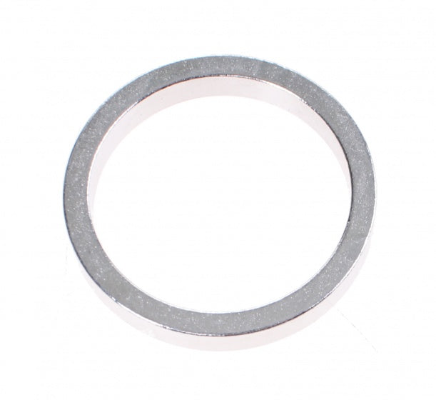 balhoofdring Spacer 1 1/8 inch 5 mm zilver