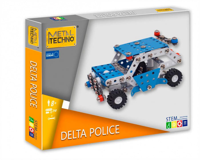 bouwpakket Delta Police 15,5 cm staal blauw/grijs 269-delig