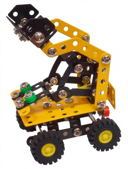 bouwpakket Loader Max 13 cm staal geel/zwart 183-delig