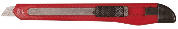 afbreekmesjes 9 mm set staal rood/zwart 2-delig