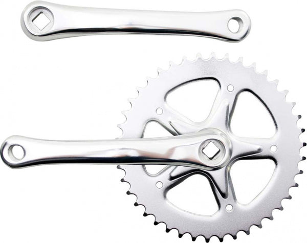 crankset 42T 170 mm staal zilver