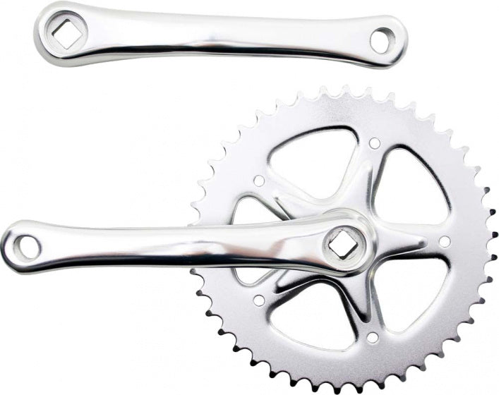 crankset 42T 170 mm staal zilver