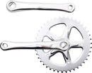 crankset 44T 170 mm staal zilver