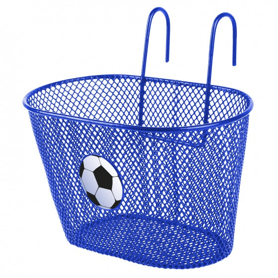 fietsmand 5 liter voetbal blauw