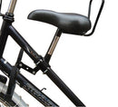 fietszitje voor op buis damesfiets dubbele stang zwart