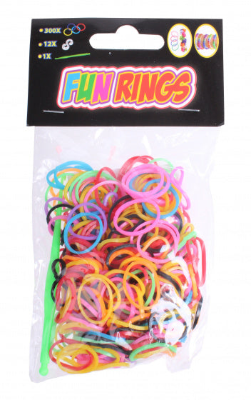 loombandjes Fun Rings groen 313-delig
