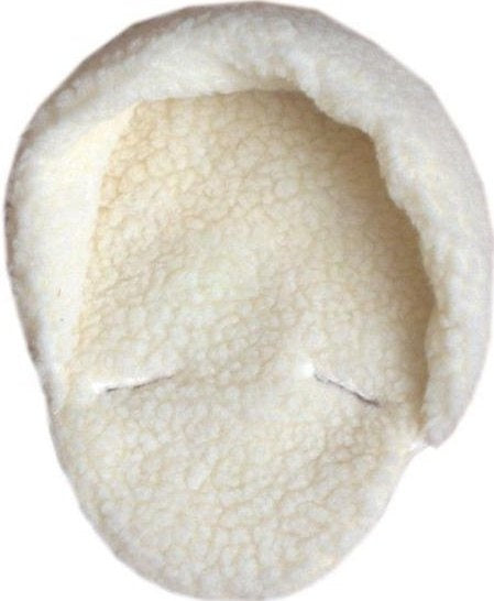 hoofdsteun baby schaap 30 cm wit