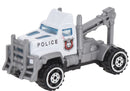 hulpdienstvoertuig Politietruck jongens 7 cm staal wit/grijs