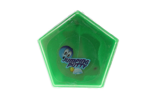 putty Jumping junior 5 x 5 cm siliconen groen