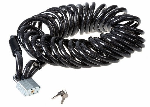 kabelslot met hangslot 5000 x 15 mm zwart