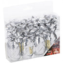 decoratiemateriaal Kerst folie zilver 16-delig