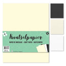 knutselpapier junior A4 wit/ivoorwit/zwart 60 vellen