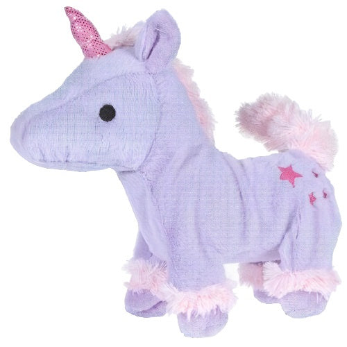 loopeenhoorn junior 30 cm katoen paars/roze 2-delig
