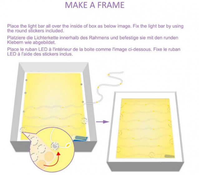 maak je eigen lichtdoos led junior 24 x 28 cm 13-delig