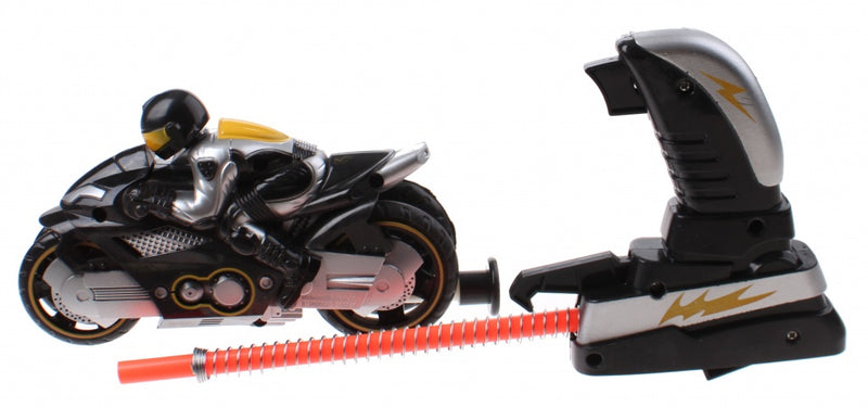 motor met afschietfunctie jongens 15 cm oranje/paars