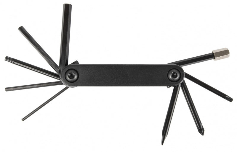 multitool 10 functies 2/3/4/5/6/8 mm T20/25 staal zwart
