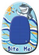 opblaasboot Shark junior 102 x 69 cm vinyl blauw/geel/wit