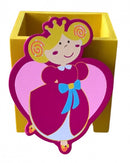 pennenbakje prinses meisjes hout geel/roze