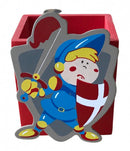 pennenbakje ridder jongens hout rood