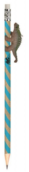 potlood met dinosaurus junior 18,9 cm hout/grafiet blauw