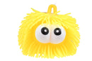 pufferbal Big Eyes junior 10 cm siliconen geel