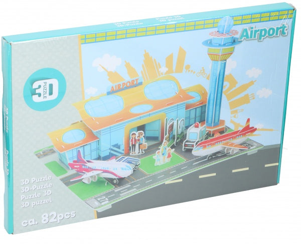 3D-puzzel vliegveld junior 82 stukjes