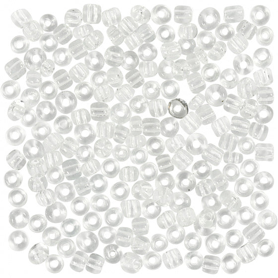 rocailles junior 4 mm transparant 25 gram