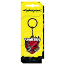 sleutelhanger Samurai Logo metaal zwart/rood
