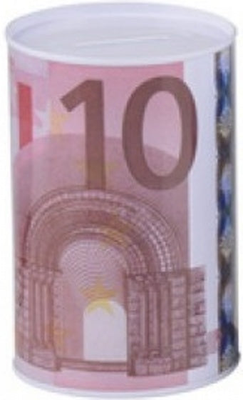 spaarpot 10 euro rood 13 cm