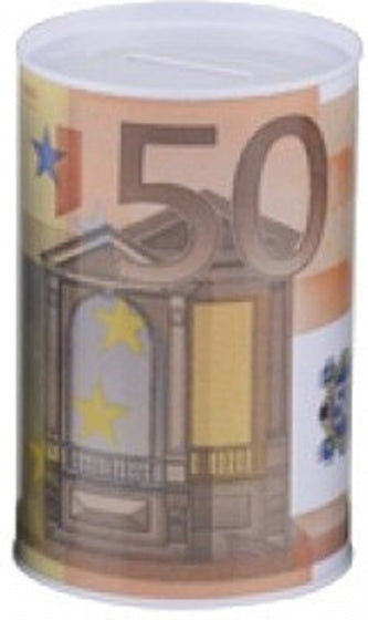 spaarpot 50 euro oranje 13 cm