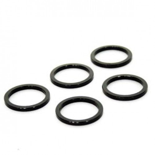 Ahead spacer 1-1/8" 3 mm - zwart (5 stuks)