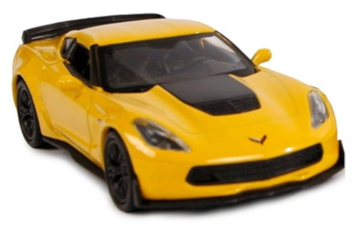 sportauto jongens staal 11,5 cm geel