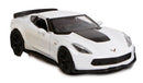 sportauto jongens staal 11,5 cm wit
