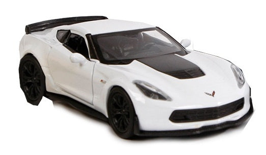 sportauto jongens staal 11,5 cm wit