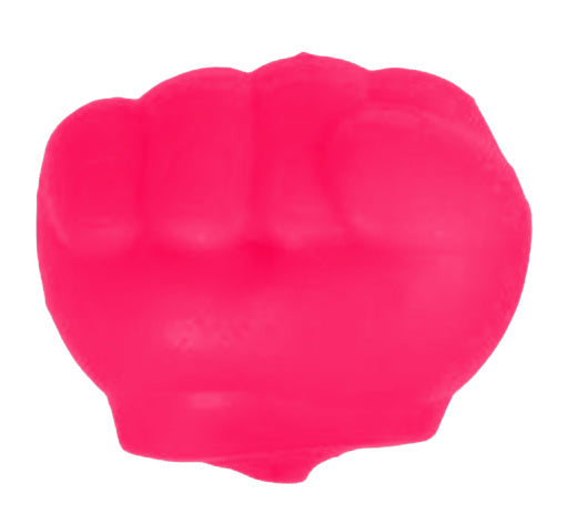 stressbal vuist junior 7 cm siliconen roze