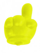 stressbal wijsvinger junior 7 cm siliconen geel