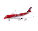vliegtuig Sonic Turbo Jet 19,5 cm die-cast rood