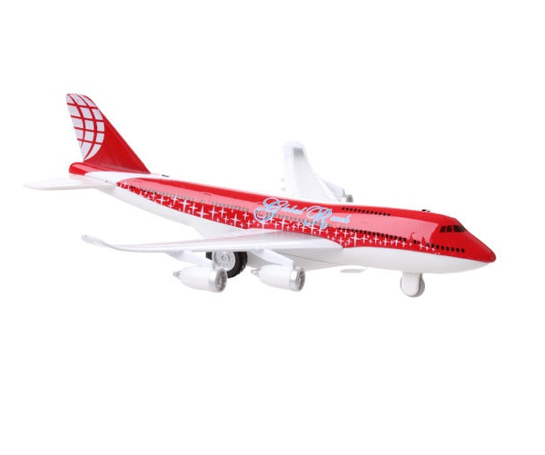 vliegtuig Sonic Turbo Jet 19,5 cm die-cast rood