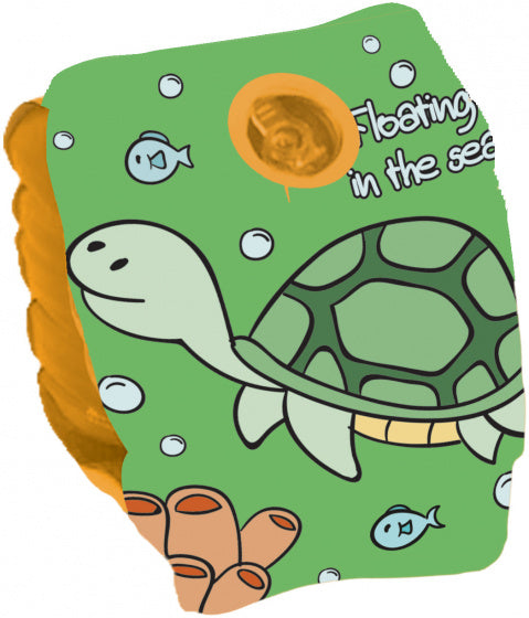 zwemvleugeltjes Turtle junior 25 cm PVC groen/geel