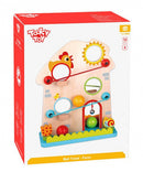 knikkerbaan boerderij junior 30 x 38 cm hout 4-delig