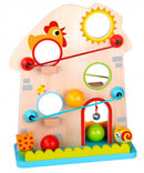 knikkerbaan boerderij junior 30 x 38 cm hout 4-delig