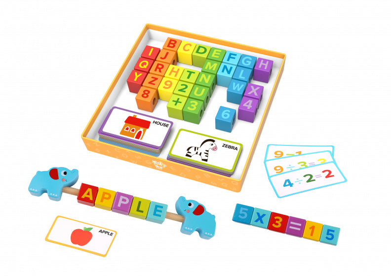 puzzelbox Tellen & Rekenen junior 23 cm hout
